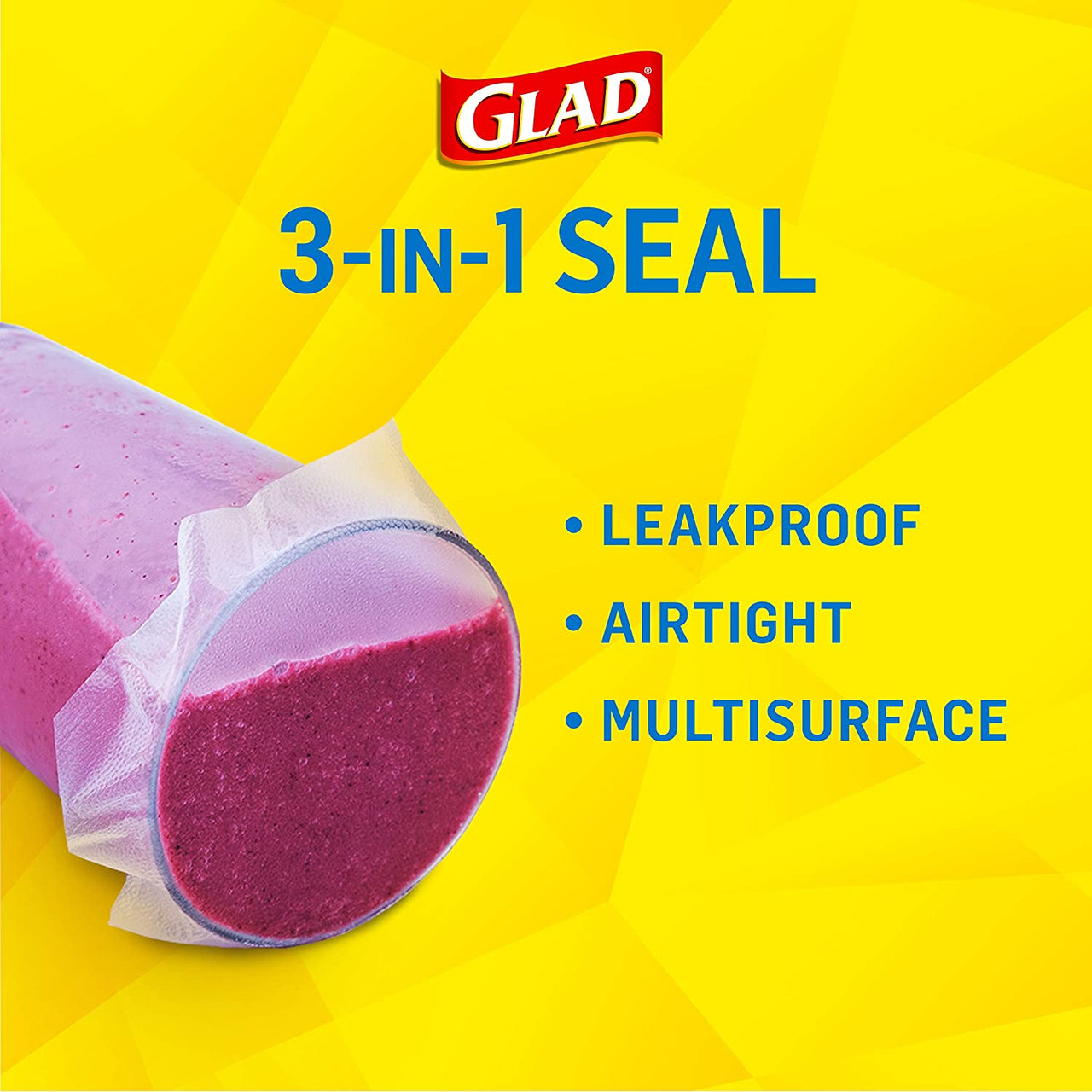 Glad Press'n Seal Plastic Food Wrap - 70 Square Foot Roll (Package May Vary)