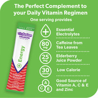 Vitafusion Infusions Energy Drink Mix, Singles To Go, Tropical Punch, 1 Box, 6 Packets Per Box (6 Total Sticks)