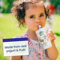 GoGo squeeZ yogurtZ Banana, 3 oz. (4 Pouches) - Kids Snacks Made from Real Yogurt & Fruit - Pantry Friendly Snack, No Fridge Needed - No Preservatives - Kosher Certified - Gluten Free Snacks for Kids