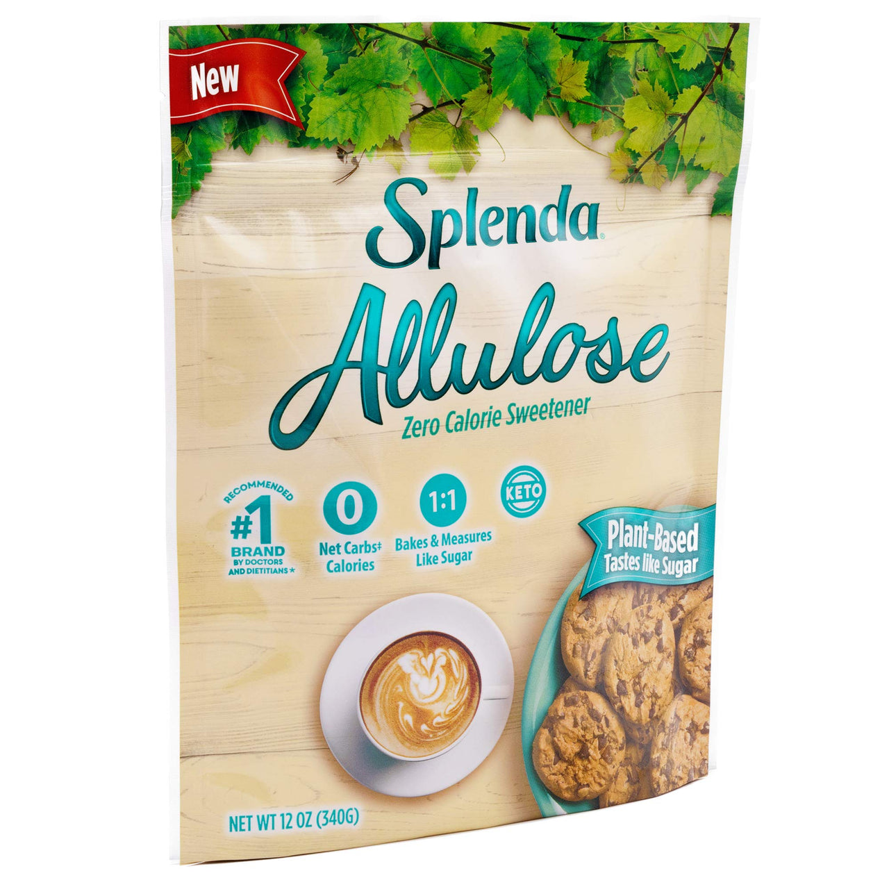 Splenda Allulose, Plant Based Zero Calorie Sweetener For Baking & Beverages In Resealable Pouch (12 Ounce Pouch)