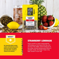 Tiesta Tea - Strawberry Lemonade, Loose Leaf Strawberry Lemon Herbal Tea, Non-Caffeine, Hot & Ice Tea, 2 oz Pouch - 25 Cups, Natural Flavored, Herbal Tea Loose Leaf Blend