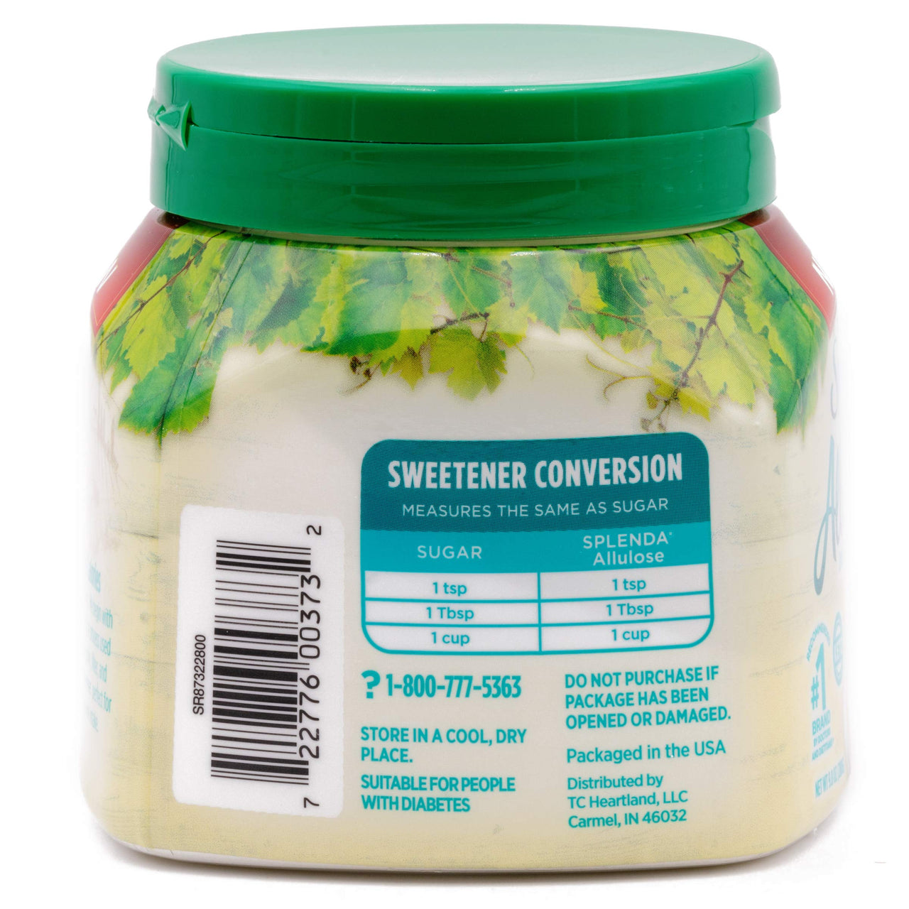 SPLENDA ALLULOSE Plant-Based Zero Calorie Sweetener Jar for Baking & Beverages (9.8 Ounce (Pack of 1))