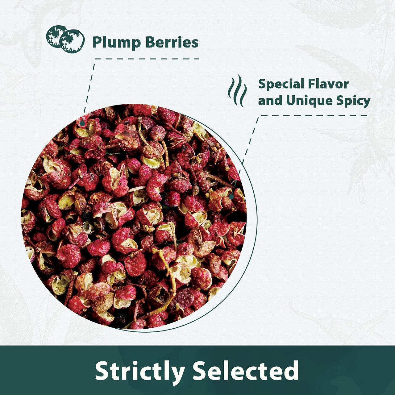 Soeos Sichuan Peppercorns, 4oz(113g), Authentic Szechuan Red Peppercorn, Numbing and Tingle Effect, Less Seeds, Strong Flavor, Essential for Mapo Tofu, Kung Pao Chicken and Asine Cusine