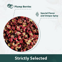 Soeos Sichuan Peppercorns, 4oz(113g), Authentic Szechuan Red Peppercorn, Numbing and Tingle Effect, Less Seeds, Strong Flavor, Essential for Mapo Tofu, Kung Pao Chicken and Asine Cusine