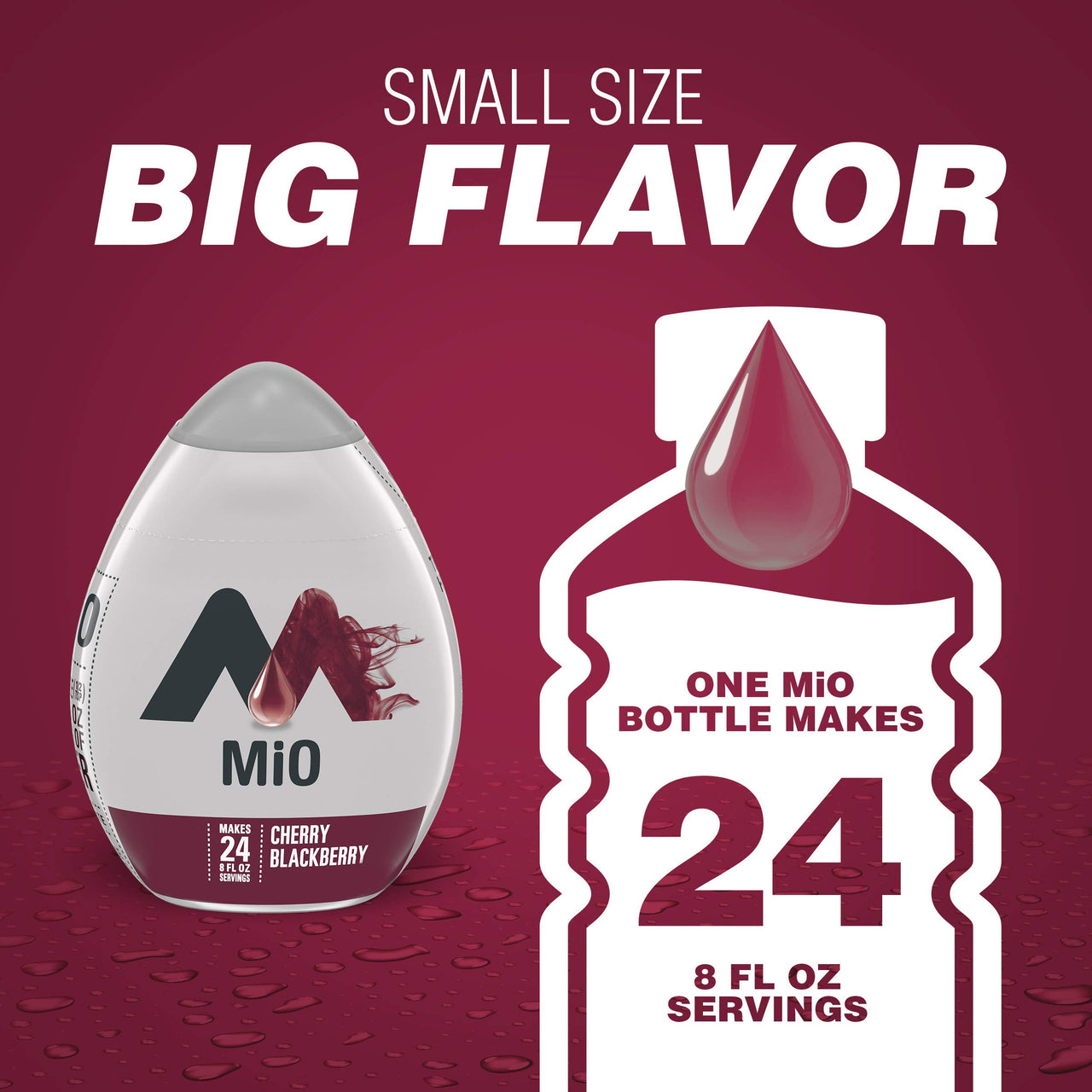 MiO Sugar-Free Cherry Blackberry Naturally Flavored Liquid Water Enhancer 1 Count 1.62 fl oz