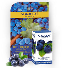 Vaadi Herbals Blueberry Facial Bar with Extract of Mint, 25g