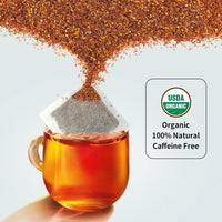 Soeos Rooibos Tea, Rooibos Tea Organic, Rooibos Tea Bags (100 Count), Naturally Sweet Herbal Tea, Caffeine Free, USDA Organic, Red Rooibos Tea Farmed in South Africa 9oz (250g)