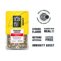 Tiesta Tea - Strawberry Lemonade, Loose Leaf Strawberry Lemon Herbal Tea, Non-Caffeine, Hot & Ice Tea, 2 oz Pouch - 25 Cups, Natural Flavored, Herbal Tea Loose Leaf Blend