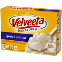 Velveeta Shells & Cheese Queso Blanco Shell Pasta & Cheese Sauce, Holiday Recipes (12 oz Box)