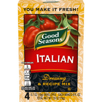 Good Seasons Italian Dressing & Recipe Seasoning Mix, 4 ct Packets