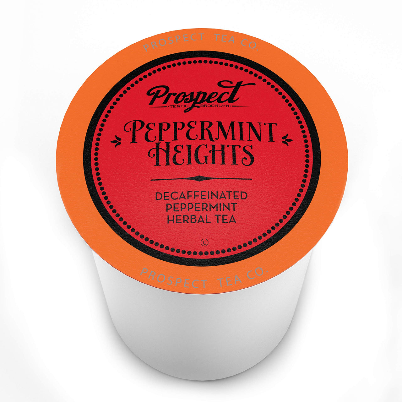Prospect Tea Peppermint Heights Herbal Tea Pods Compatible with K Cup Brewers Including 2.0, 40 Count