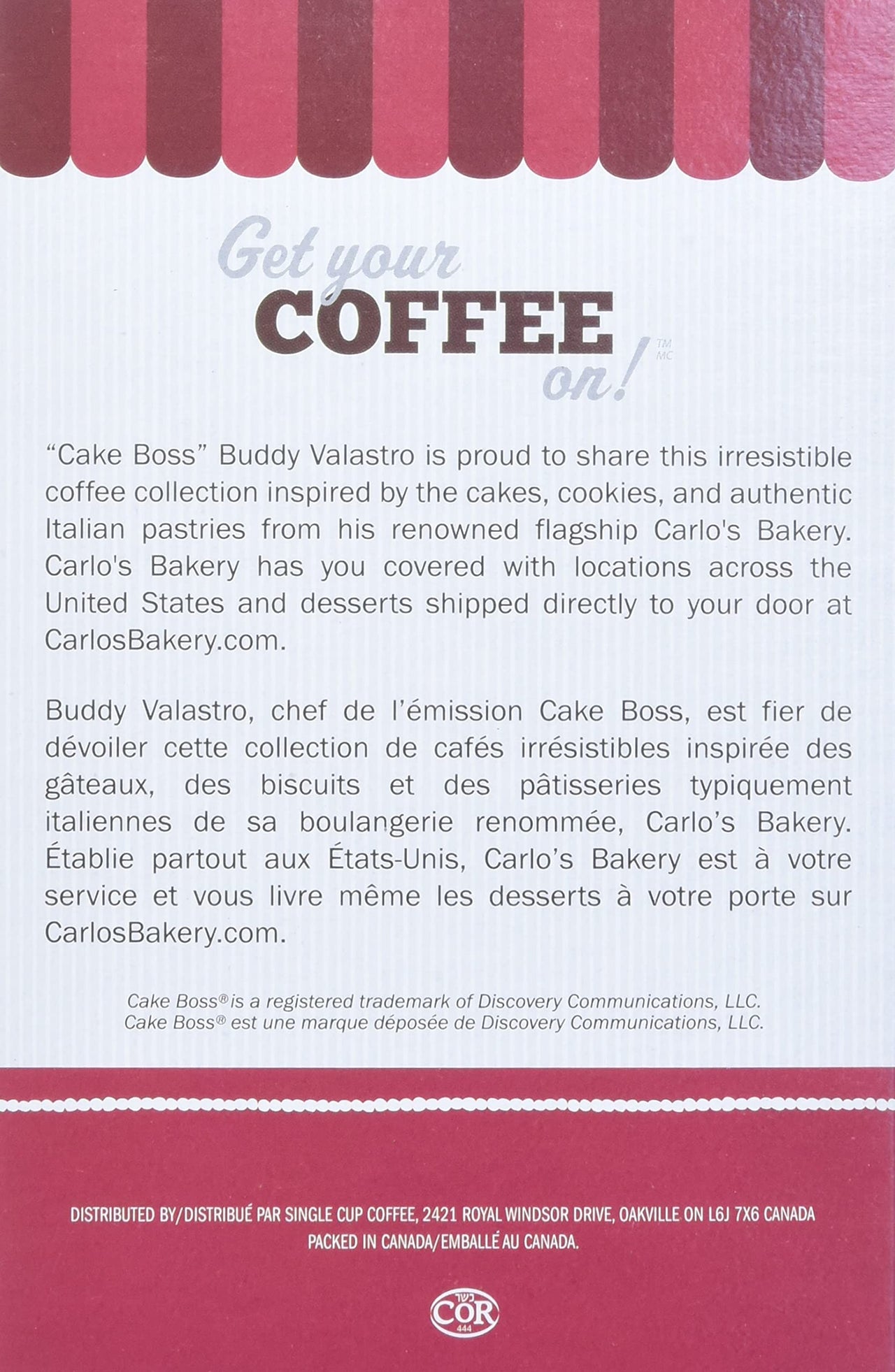 Cake Boss Coffee Vanilla Buttercream, 24Count
