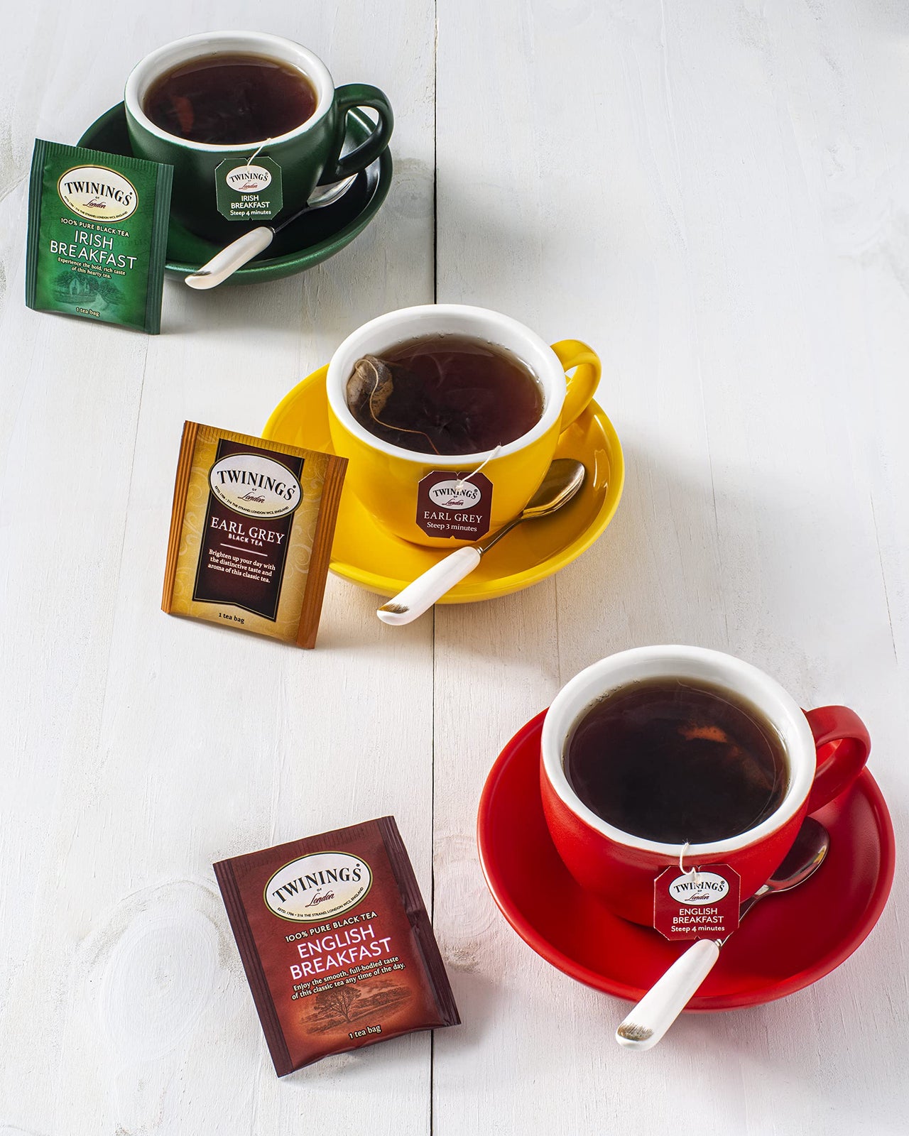 Twinings Earl Grey Black Tea, 100 Individually Wrapped Tea Bags, Flavoured With Citrus and Bergamot, Caffeinated