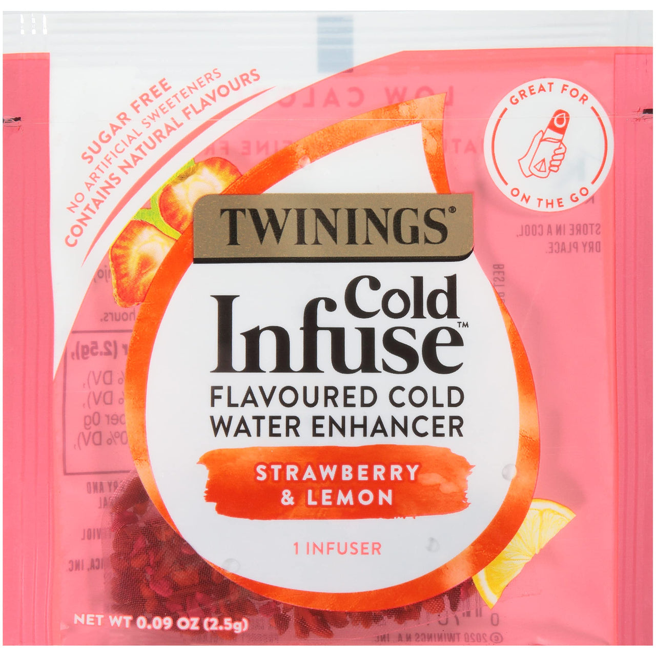 Twinings Cold Infuse Flavored Water Enhancer, Strawberry & Lemon, 22 Count (pack of 1)