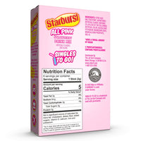 Starburst Singles To Go Powdered Drink Mix, All Pink Strawberry, 12 Boxes with 6 Packets Each - 72 Total Servings, Sugar-Free Drink Powder, Just Add Water, 6 Count (Pack of 12)