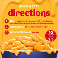 Velveeta Shells & Cheese Jumbo Original, 10.1 Ounce