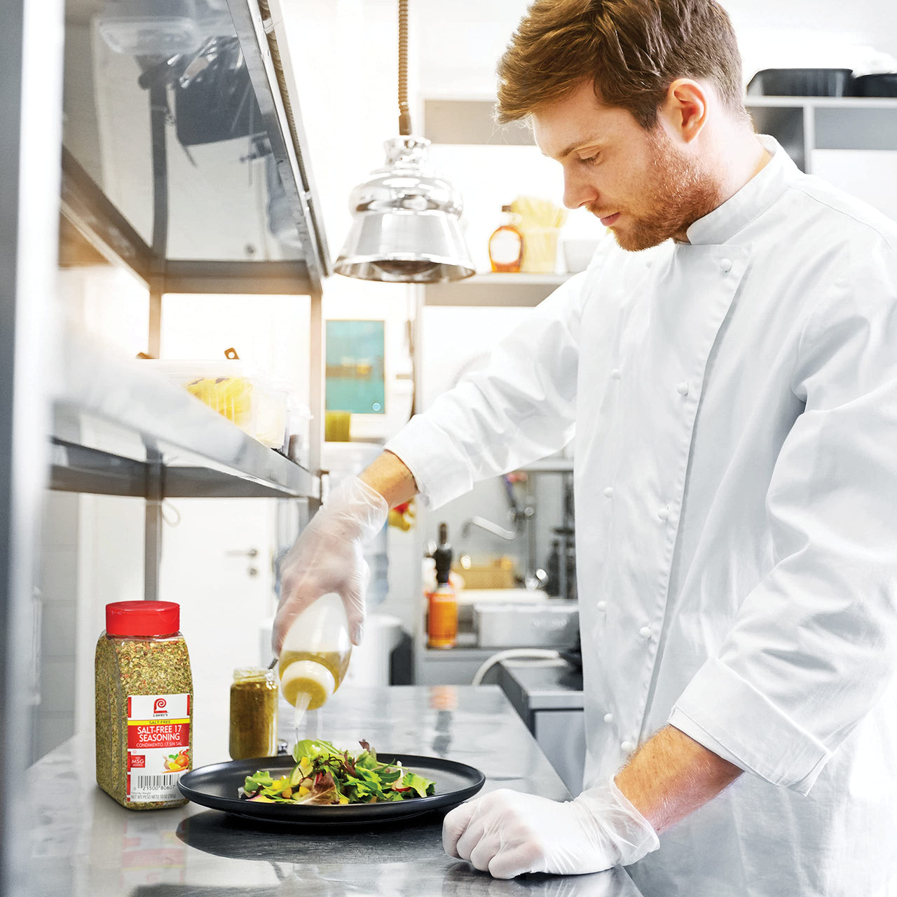 Lawry's  Salt Free 17 Seasoning, 10 oz - One 10 Ounce Container of 17 Seasoning Spice Blend Including Toasted Sesame Seeds, Turmeric, Basil and Red Bell Pepper for Seafood Poultry and Beef