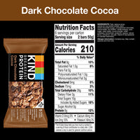 KIND Breakfast, Healthy Snack Bar, Dark Chocolate Cocoa, Gluten Free Breakfast Bars, 8g Protein, 1.76 OZ Packs (6 Count)