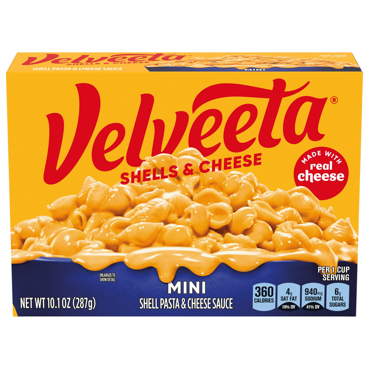 Velveeta Shells and Cheese, Original Mini, 10.1 oz