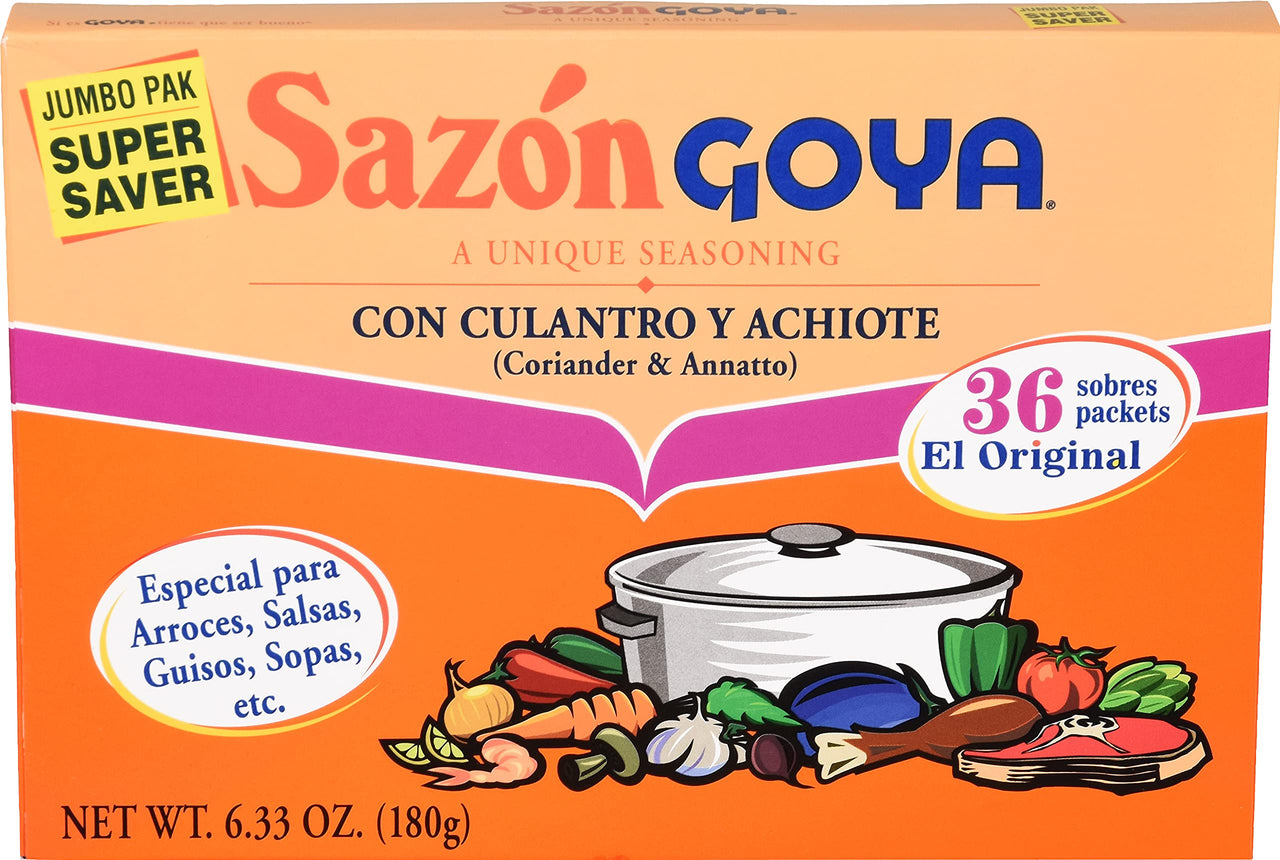 Goya Foods Sazn Seasoning with Coriander & Annatto, 6.33 Ounce (Pack of 1)