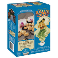 Kauai Coffee Single Serve Pods, Vanilla Macadamia Nut Flavor - Arabica Coffee from Hawaii's  Largest Coffee Grower, Compatible with Keurig K-Cup Brewers - 24 Count
