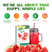 TRUE LEMON KIDS Wild Watermelon (10 Packets) - Hydration for Kids - No Preservatives, No Artificial Flavors, No Artificial Sweeteners - Low Sugar Water Flavoring - Drink Mix for Kids - Kids Juice Powdered Drink Mix