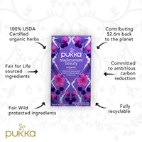 Pukka Organic Tea Bags, Blackcurrant Beauty Herbal Tea with Rosehip, Perfect for Inner Glow, 20 Count (Pack of 3) 60 Tea Bags
