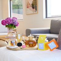 T2 Tea T2 French Earl Grey 25 Tea Bags Box, Fine Black Tea With Bergamot and Petals, YELLOW (B125AE018)