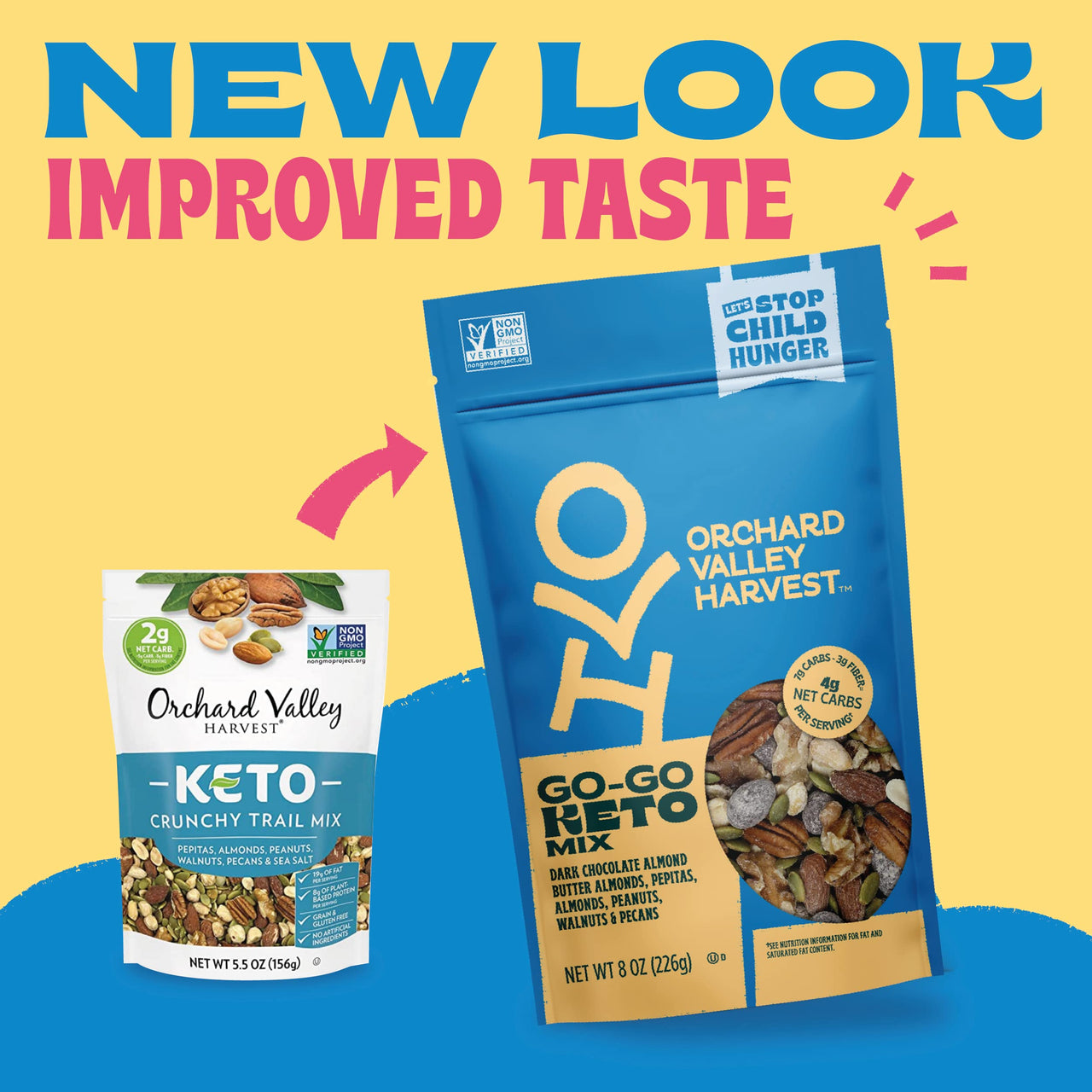 Orchard Valley Harvest Go-Go Keto Mix, 1 Pack (8oz), Dark Chocolate Almonds, Peanuts, Walnuts, And Pecans, Low Carb, Gluten Free, Non-GMO, 7g Of Plant Based Protein Per Serving