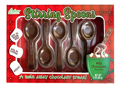 Chocolate Stirring Spoons Milk Chocolate Covered