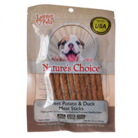 Loving Pets Natures Choice Sweet Potato and Duck Meat Sticks 2 Ounce