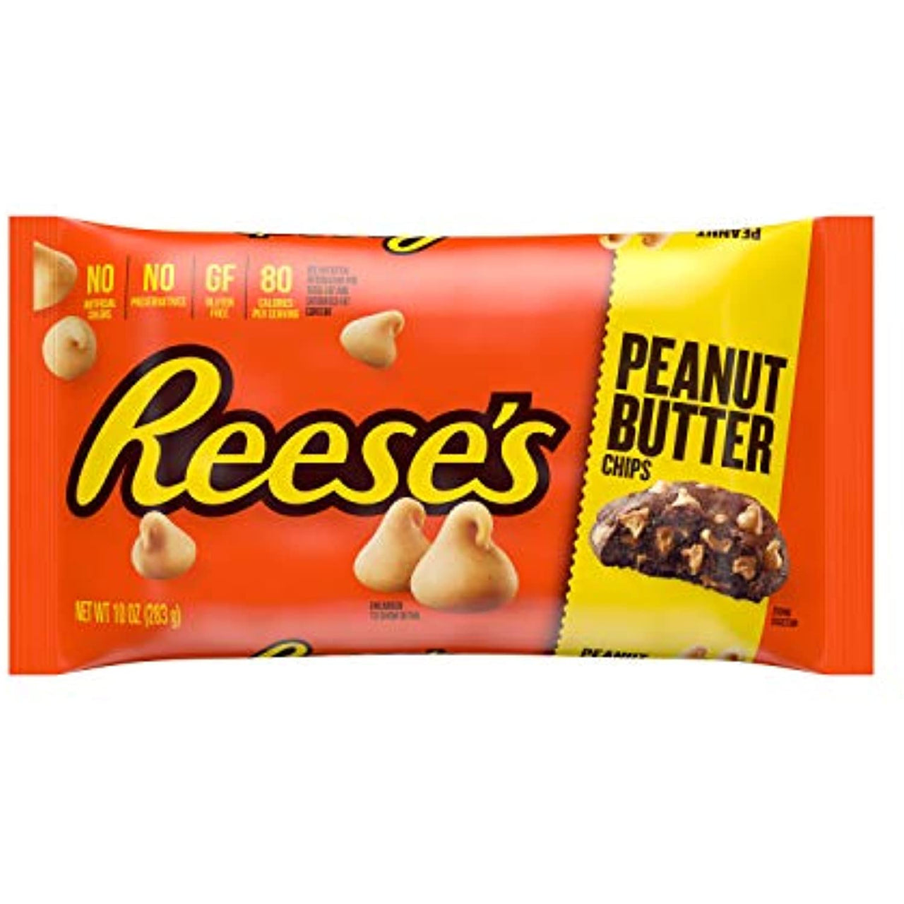Reeses Peanut Butter Baking Chips, Bulk Gluten Free, 10 Oz Bags (12 Count)