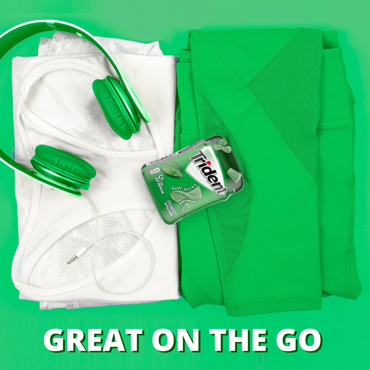 Trident Unwrapped Gum, Spearmint 50-ct