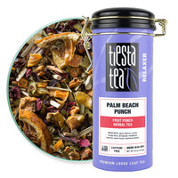 Tiesta Tea - Palm Beach Punch, Loose Leaf Fruit Punch Herbal Tea, Non-Caffeinated, Hot & Iced Tea, 4 oz Tin - 50 Cups, Natural, No Sugar, Herbal Tea Loose Leaf Blend