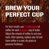 Hills Bros. Colombian Ground Coffee, Medium Roast, 12 Oz Bag - Arabica Coffee Beans, Medium, Full-Bodied, Smooth Coffee