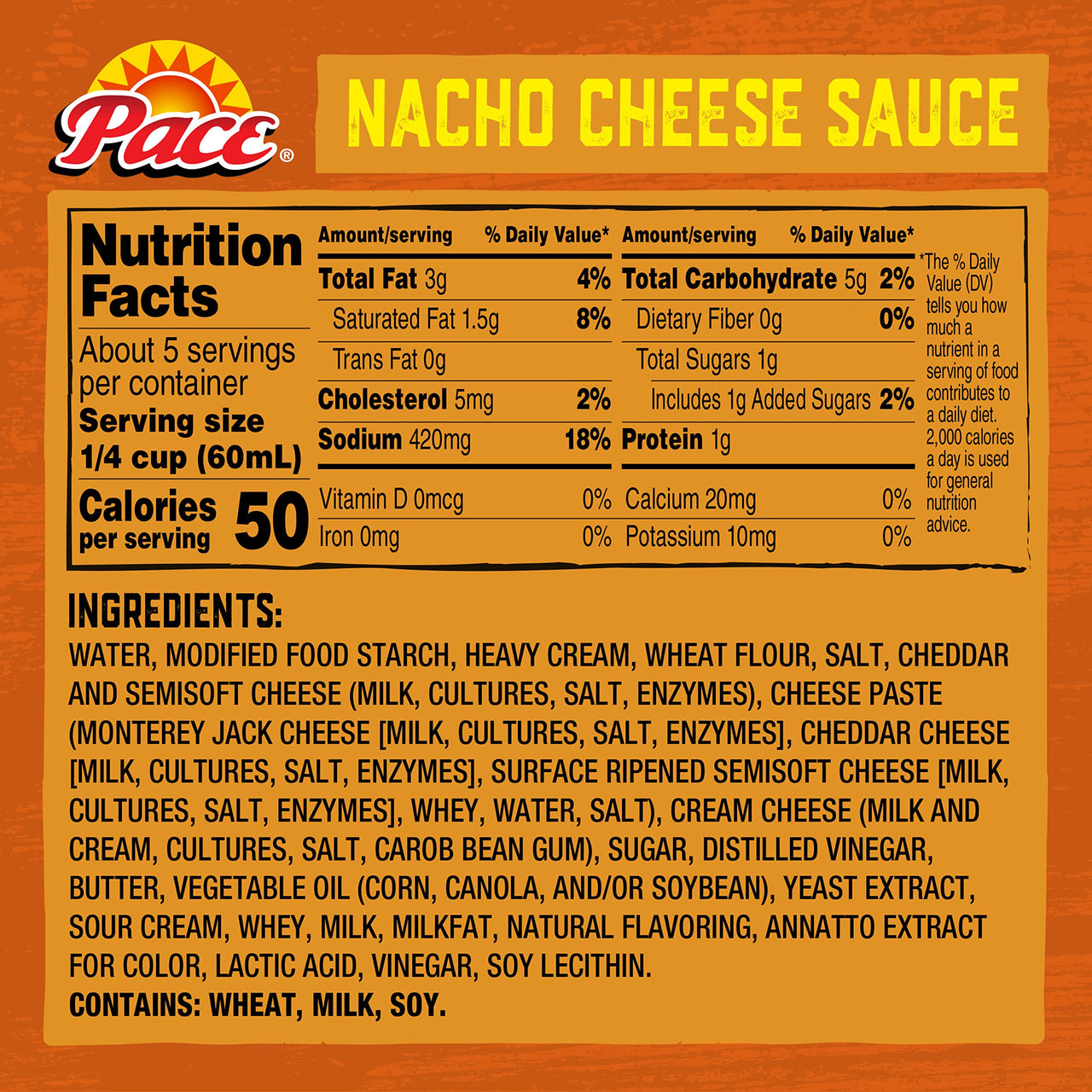 Pace Nacho Cheese Sauce, Mild, 10.5 Ounce Can