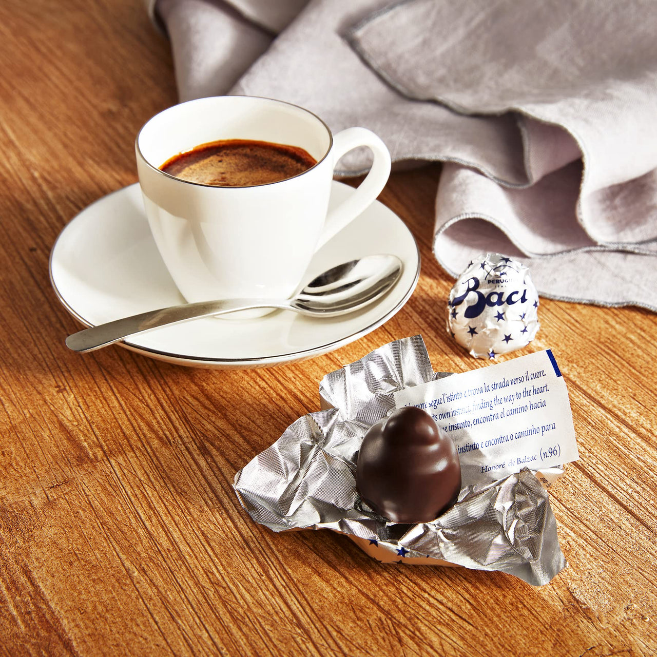 Baci Original Dark | Fine Dark Chocolate Truffle with Hazelnuts | 4.4oz each Bag - Pack of 4