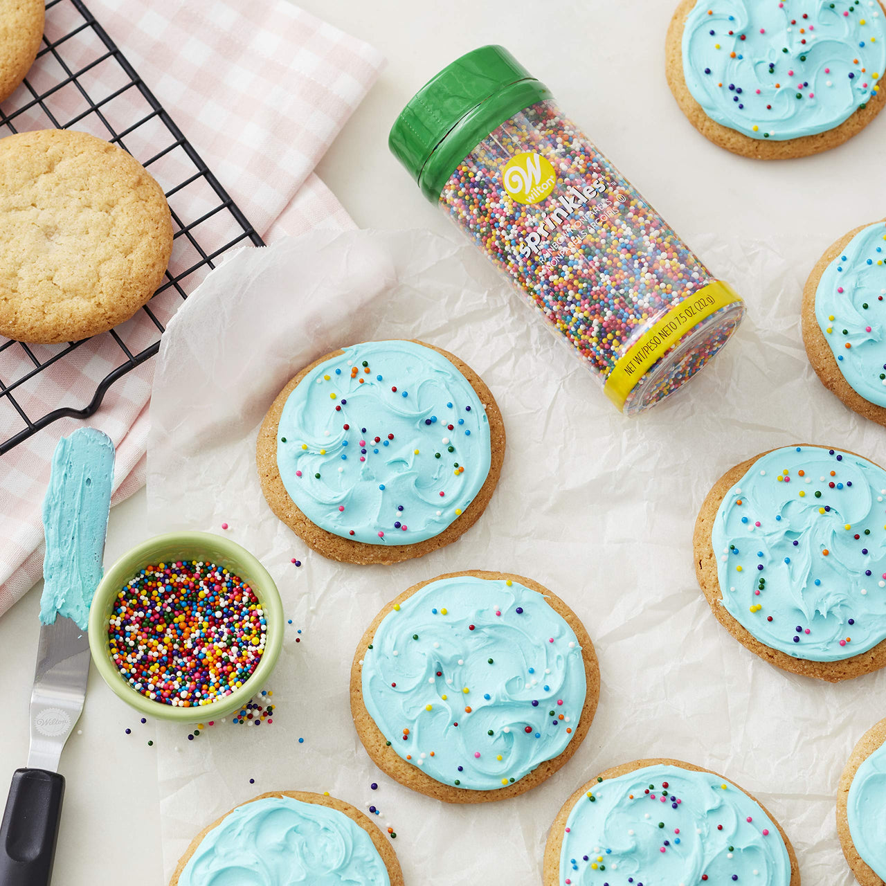 Wilton Rainbow Nonpareils Food Decorative, 7.5-Ounce