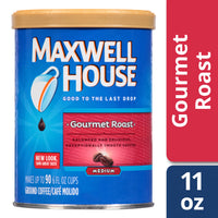 Maxwell House Gourmet Roast Medium Roast Ground Coffee (11 oz Canister)