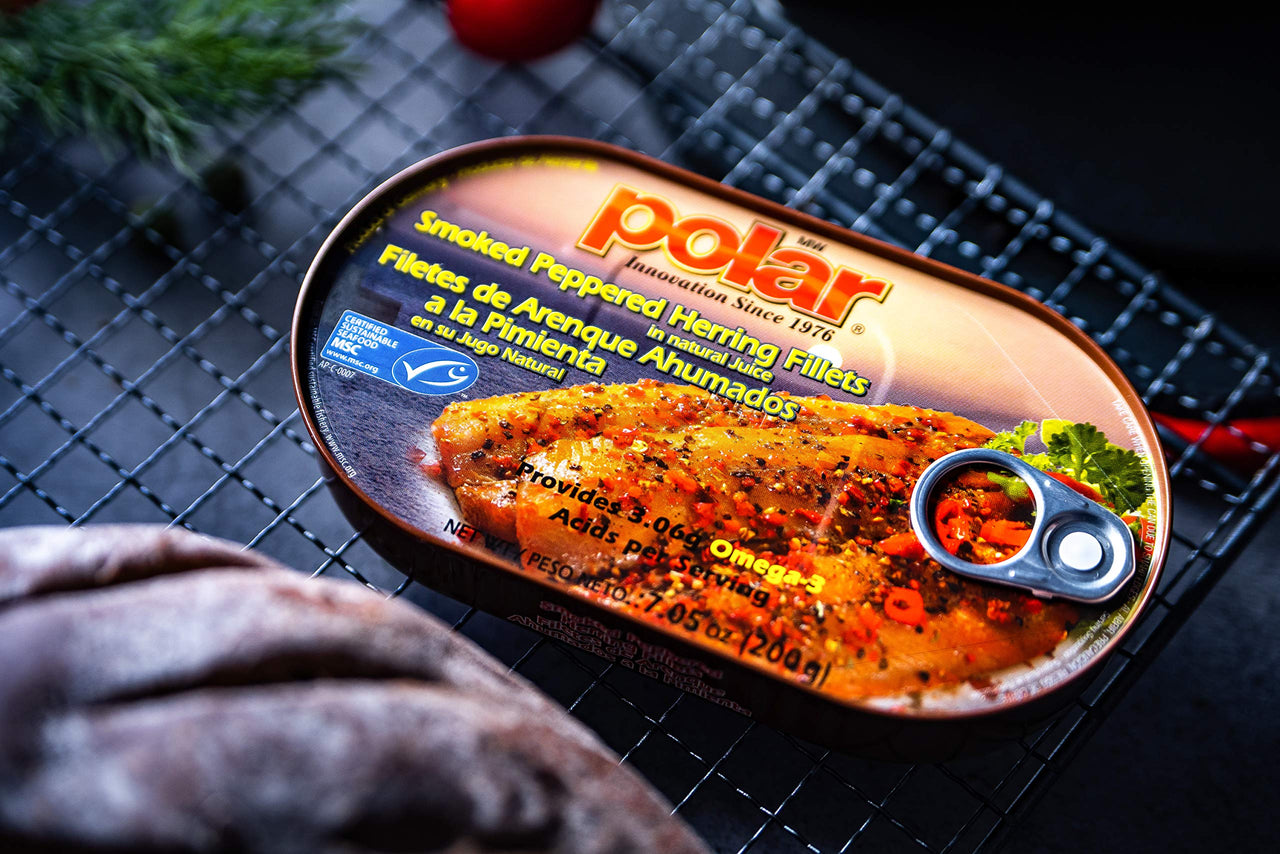 MW Polar Herring, Smoked/Peppered, 7.05-Ounce