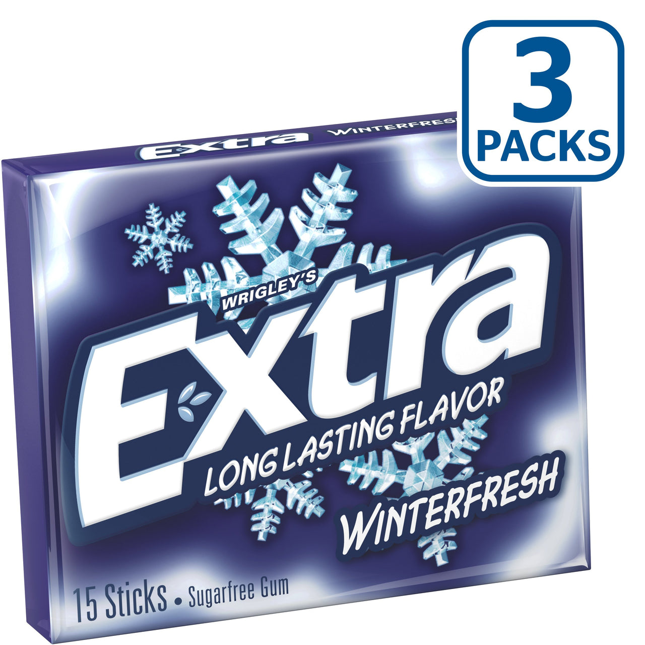 Extra Winterfresh Sugarfree Gum, multipack 15 Count (Pack of 3)