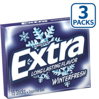 Extra Winterfresh Sugarfree Gum, multipack 15 Count (Pack of 3)