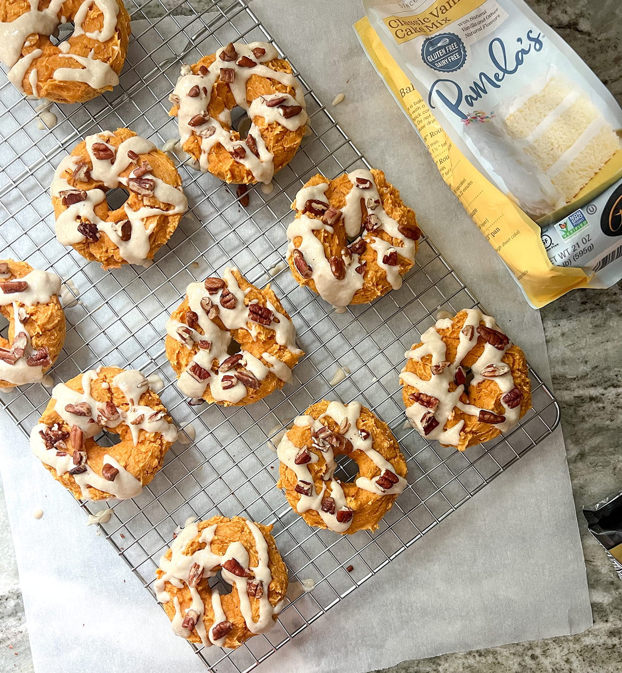 Pamela's  Gluten Free Vanilla Cake Mix, Dairy Free, Kosher, 21-Ounce Bag (Pack of 6)