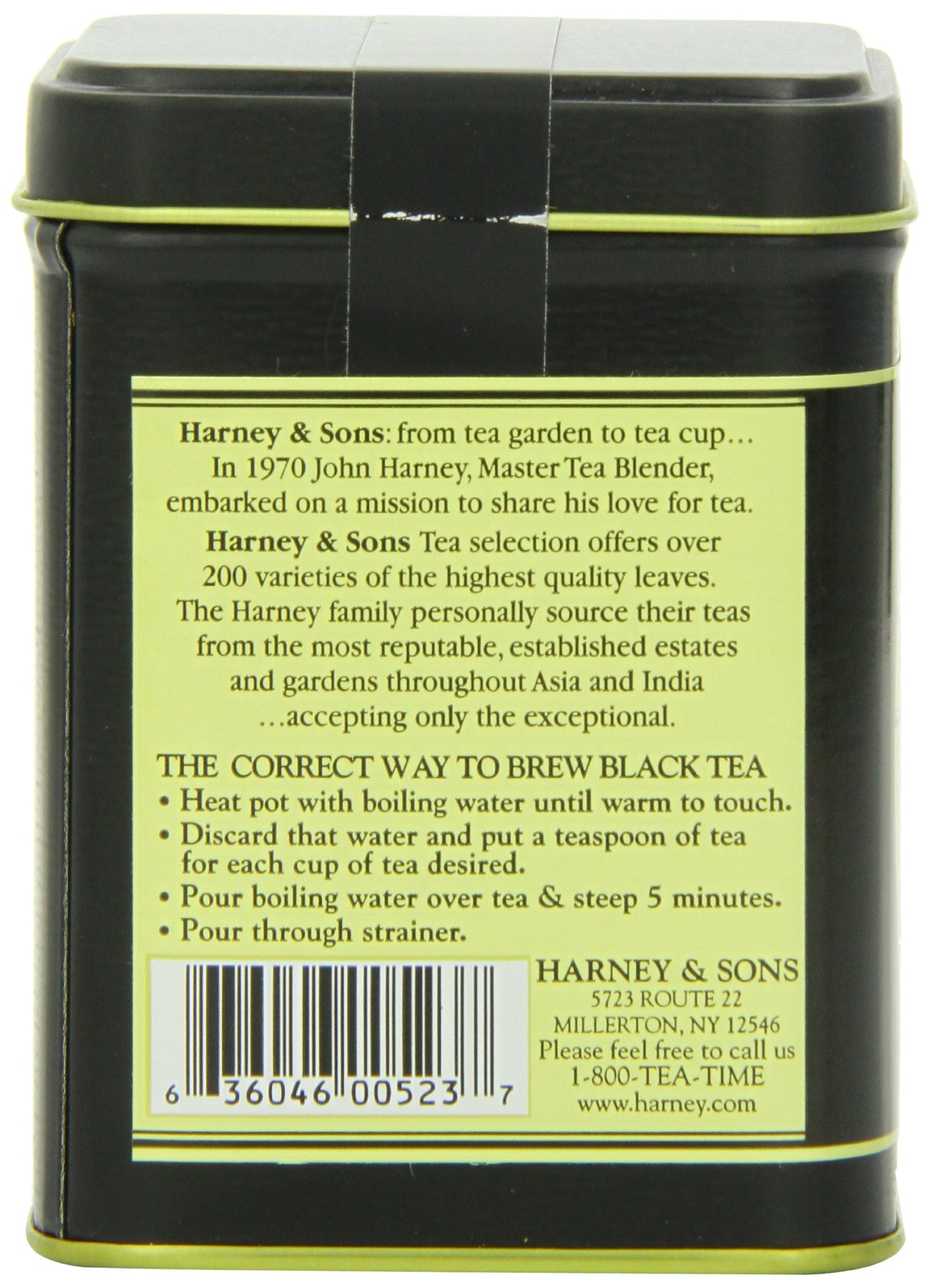 Harney & Sons Hot Cinnamon Spice, Loose Leaf Black tea, 4 Ounce tin