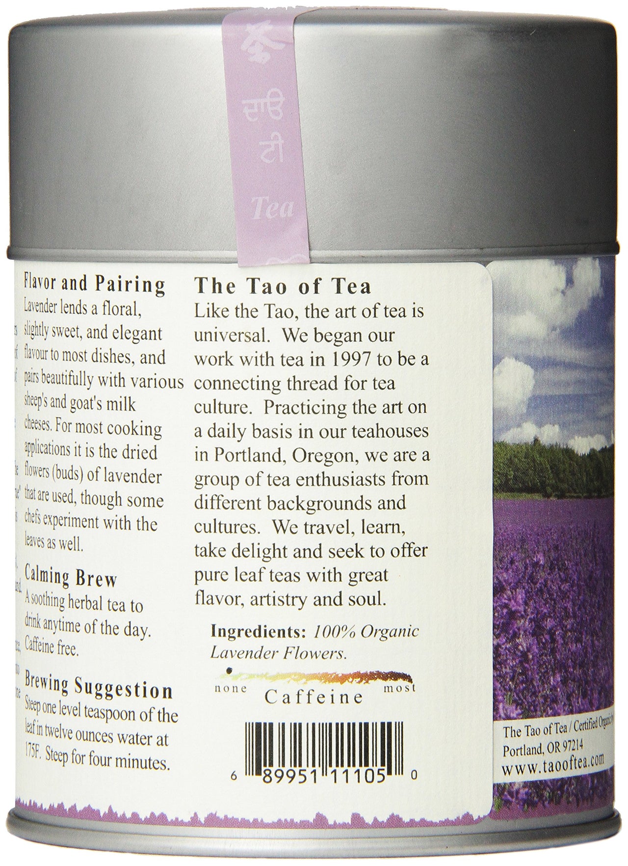 The Tao of Tea, Lavender Herbal Tea, Loose Leaf, 2.0 Ounce Tin (Packaging May Vary)