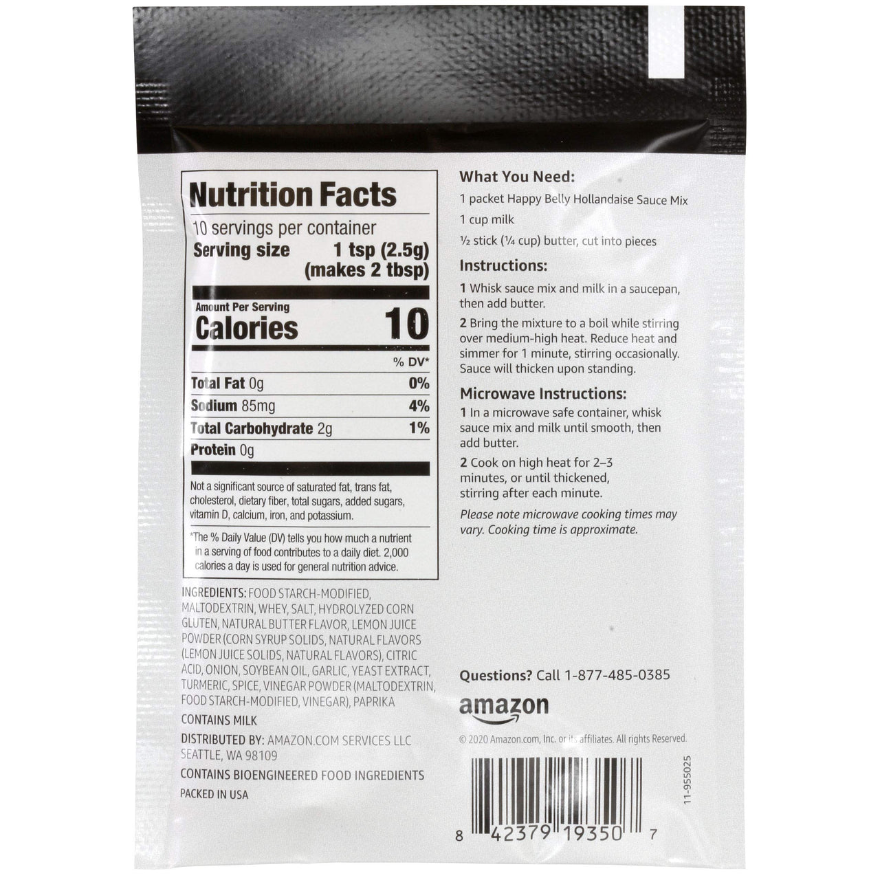 Happy Belly Hollandaise Sauce Mix, 0.9 Oz (Pack of 12)