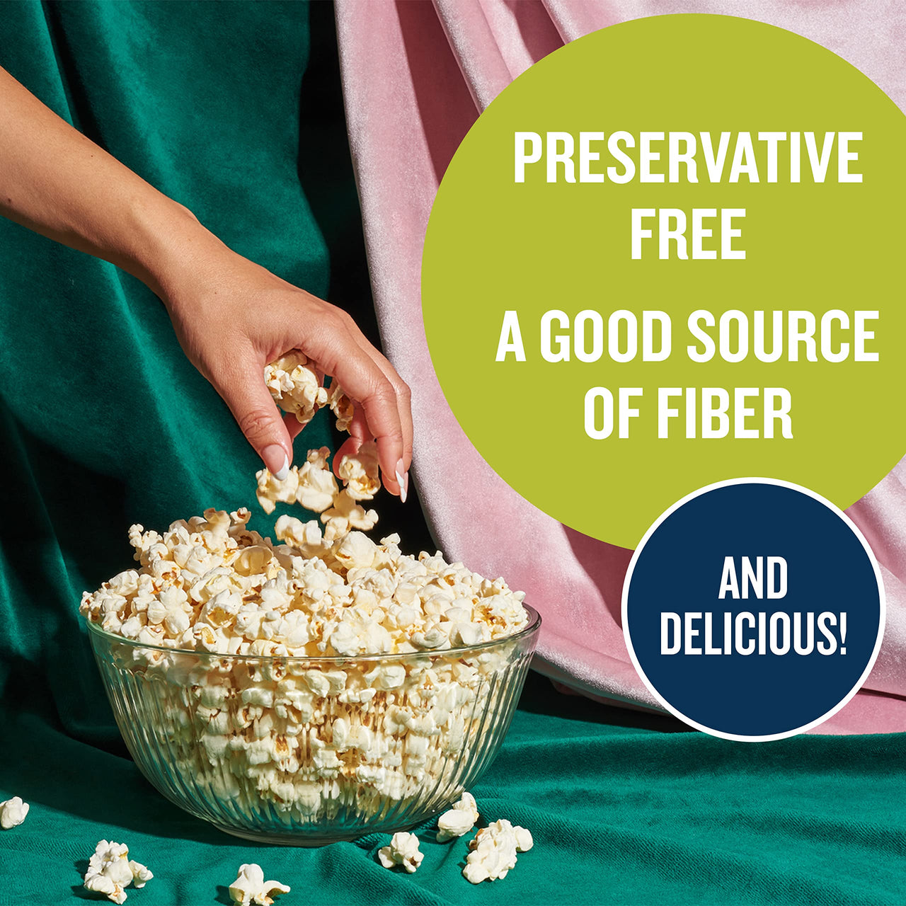 Skinny Pop Original Popcorn Snack Packs, 0.65 Oz, 6 Ct