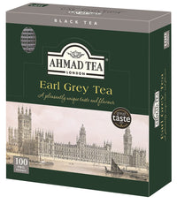 Ahmad Tea Earl Grey foil teabags, 100 Count