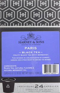 Harney and Sons Paris Black Tea Capsules, 24 Count