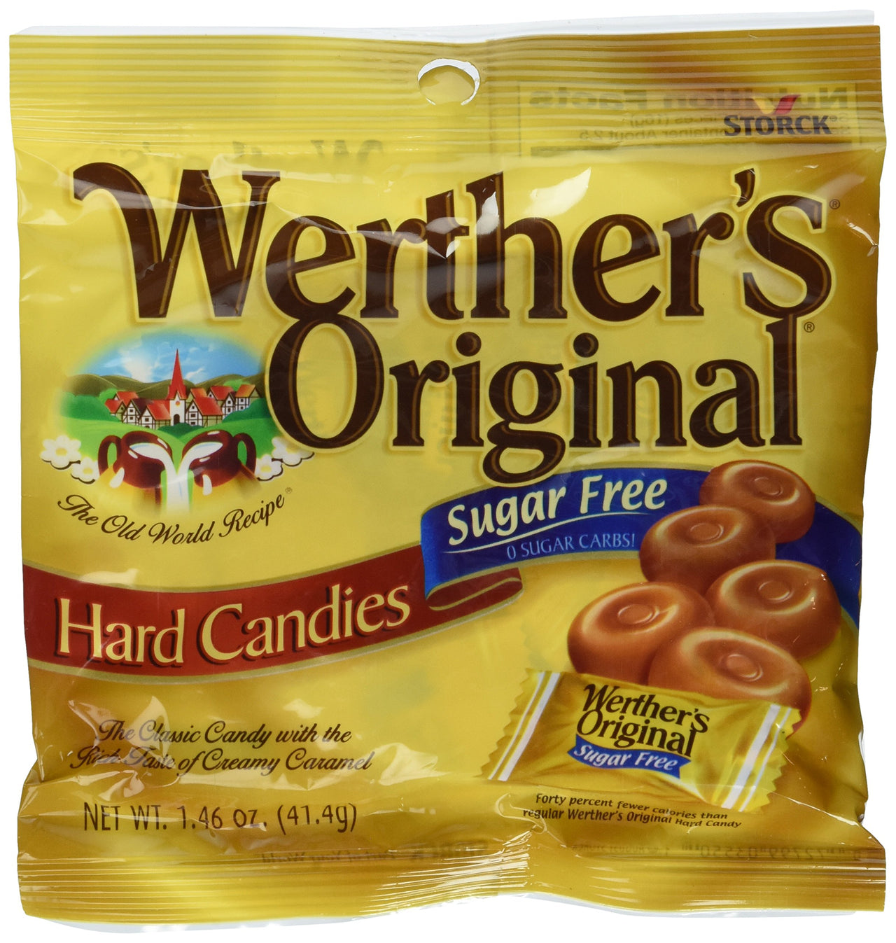 Werther's  Original Sugar Free Hard Candies 1.46 Oz (3 Pack)